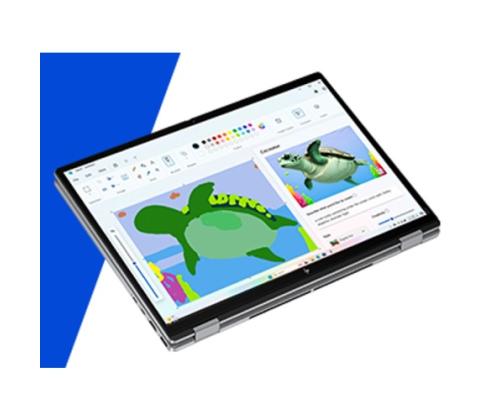 HP OmniBook X Flip 16-ar0007nn AMD Ryzen AI 5 340 16'' 2K WUXGA Touch 16GB 512GB W11H, Meteor Silver