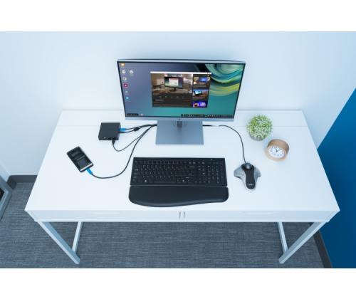 Kensington Orbit Optical Trackball Wired Mouse with trackball, Silver