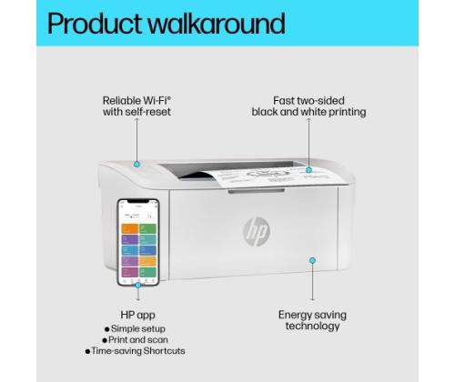 HP LaserJet M110w Printer Laser B/W A4 20 ppm USB Wi-Fi (SPEC)
