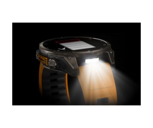 Garmin Fenix 8 Smart Watch 47 mm AMOLED Sapphire,Titanium,Spark orange/Graphite silicone band