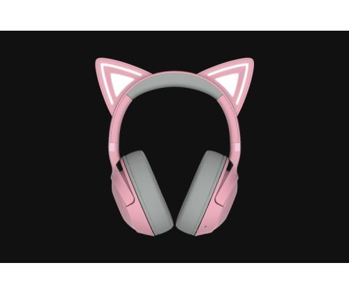 Razer Kraken Kitty V2 BT Wireless Gaming Headset, Bluetooth, Quartz