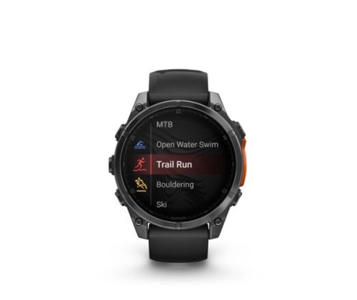 Garmin Fenix 8 Smart Watch 47 mm AMOLED Slate Gray with Black Silicone Band