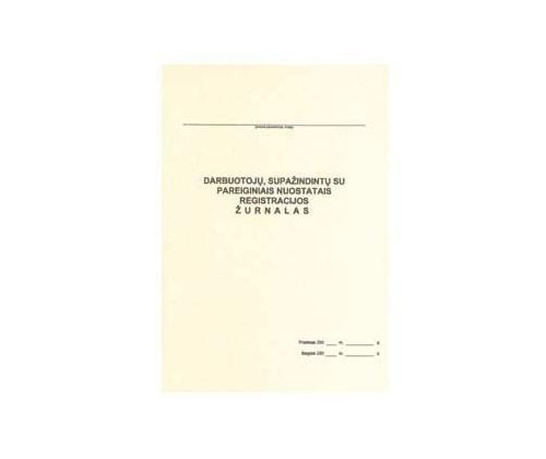 Darbuotojų, supažindintų su pareiginiais nuostatais, registracijos žurnalas, A4 (24)  0720-022