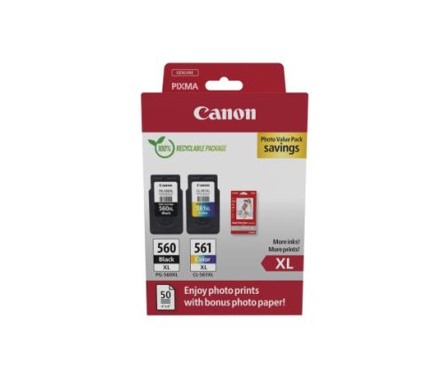 Canon CRG PG-560XL/CL-561XL (3712C008) Ink Cartridge Multipack, BK/CMY