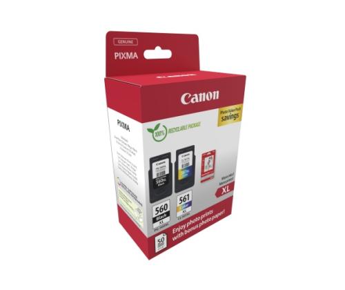 Canon CRG PG-560XL/CL-561XL (3712C008) Ink Cartridge Multipack, BK/CMY