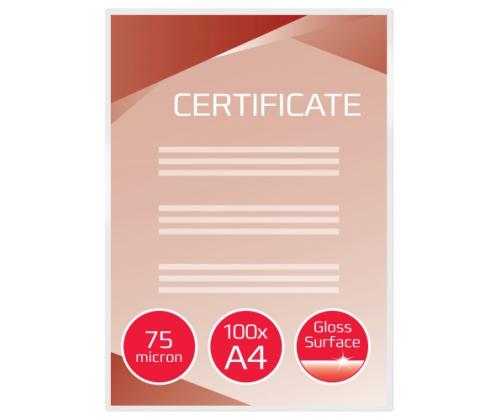 Laminating pouches GBC  A4, 75 mic, transparent, pack. (100 pcs.)