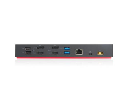 Lenovo ThinkPad 40AF0135EU Hybrid USB-C/USB-A Docking Station, Wired, Black