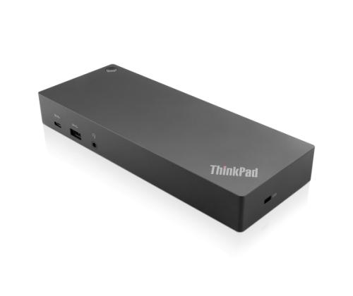 Lenovo ThinkPad 40AF0135EU Hybrid USB-C/USB-A Docking Station, Wired, Black