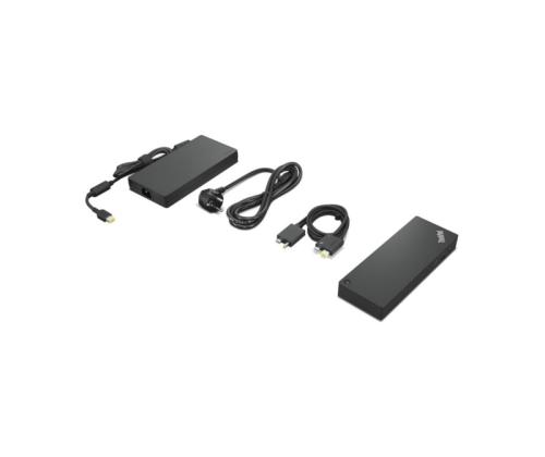Lenovo ThinkPad Thunderbolt 4 Workstation Dock 230W (40B00300EU) Docking station, Black