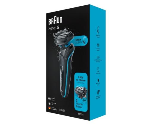 Braun Series 5 51-M1000s Shaver, Black/Blue