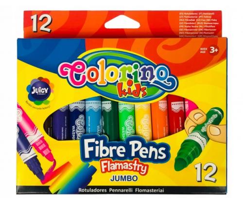 Colorrino Kids JUMBO Round tip markers 12 colours
