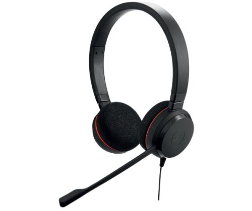 Jabra Evolve 20 UC Stereo Headset Wired Head-band Office/Call center USB Type-A Black