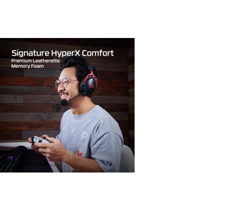 HyperX Cloud Alpha Wireless Gaming Headset, Black-Red