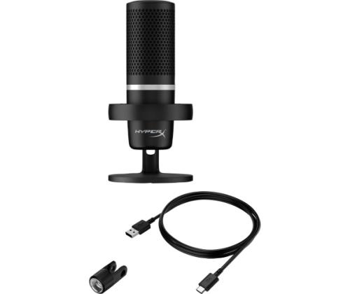 HyperX DuoCast Microphone USB-C, 3.5mm jack, RGB Lighting, Black