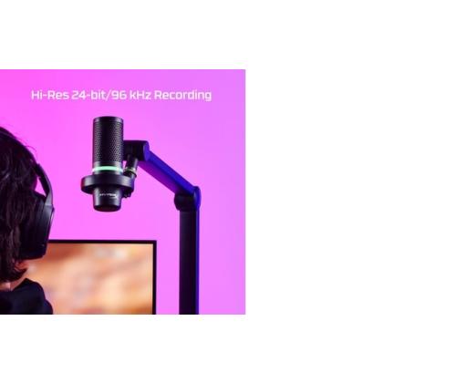 HyperX DuoCast Microphone USB-C, 3.5mm jack, RGB Lighting, Black