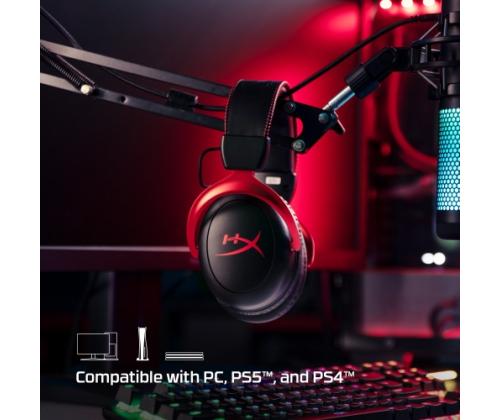 HyperX Cloud II Wireless Gaming Headset, Black-Red