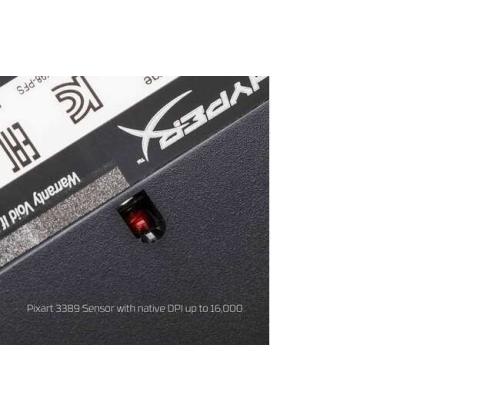 HyperX Pulsefire Surge Wired Gaming Mouse, 16000 DPI, RGB Lighting, Black