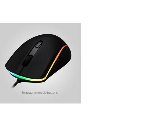 HyperX Pulsefire Surge Wired Gaming Mouse, 16000 DPI, RGB Lighting, Black