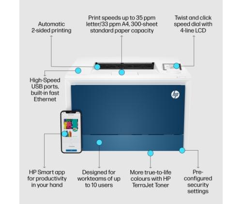 HP Color LaserJet Pro 4202dn Printer Laser Colour A4 33 ppm USB Ethernet LAN