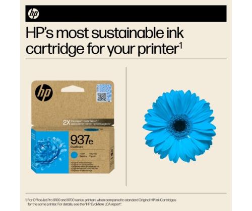 HP 937e EvoMore (4S6W6NE) Ink Cartridge, Cyan