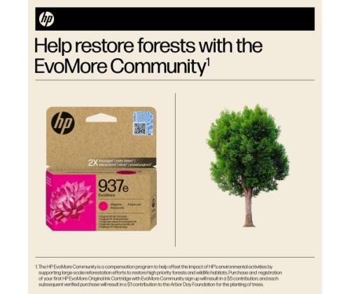 HP 937e EvoMore (4S6W7NE) Ink Cartridge, Magenta