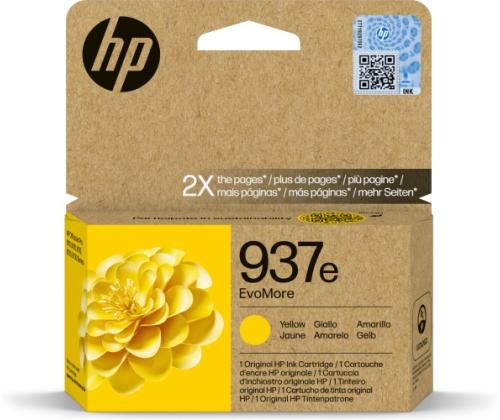 HP 937e EvoMore (4S6W8NE) Ink Cartridge, Yellow
