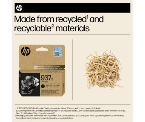 HP 937e EvoMore (4S6W9NE) Ink Cartridge, Black