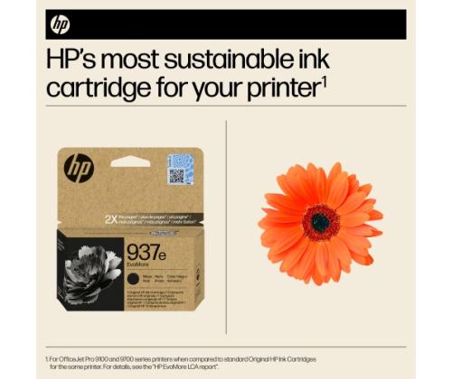 HP 937e EvoMore (4S6W9NE) Ink Cartridge, Black