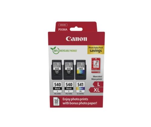 Canon PG-540L/CL-541XL (5224B015) Photo value pack Ink Cartridge Multipack, BK/CMY