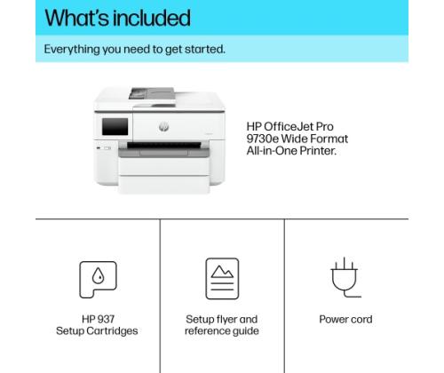 HP OfficeJet Pro 9730e Printer Inkjet Colour MFP A3 22 ppm USB Wi-Fi Ethernet LAN