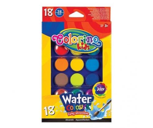 Colorino Kids Water colour cakes big 18 colours