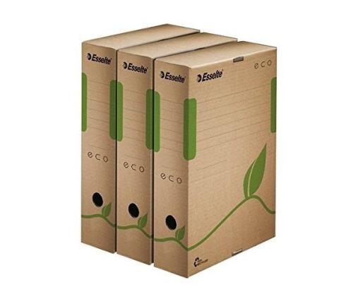 Archive box Esselte Eco, 80x327x233mm, brown