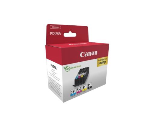Canon CLI-551 (6509B015) Ink Cartridge Multipack, C/M/Y/BK