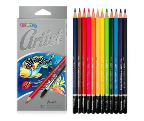 Colorino Artist Watercolour pencils 12 colours and brush
