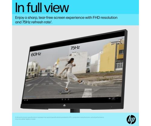 HP V24v G5 Monitor 23.8'' VA FHD 1920x1080, 5 ms, 250 cd/m2, 75 Hz, Juoda
