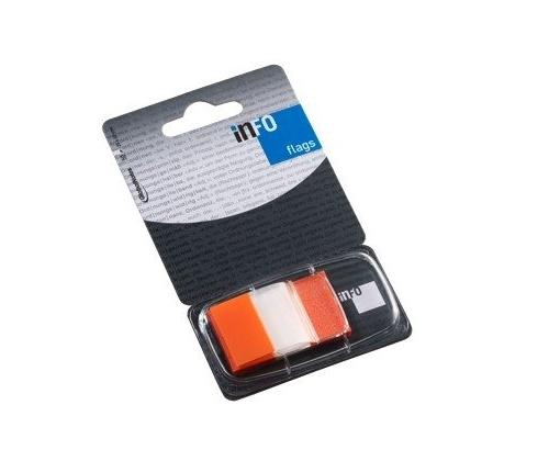 Paper-index  Global Notes, 25x43mm, orange, Plastic (1x50)  0718-205