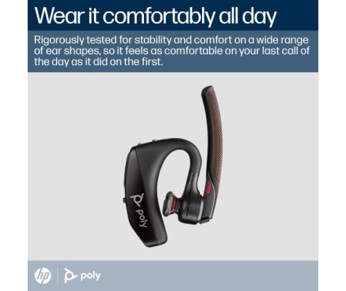 POLY Voyager 5200 Hands free device, USB-A +BT700 dongle, Black