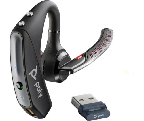 POLY Voyager 5200 Hands free device, USB-A +BT700 dongle, Black