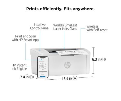 HP LaserJet M110w Printer Laser B/W A4 20 ppm USB Wi-Fi