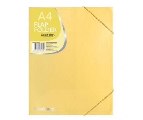 Coolpack flap folder PP, A4, pastel yellow