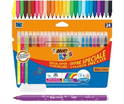 BIC Felt tip pens KIDS COULEUR, 24 colours 103240