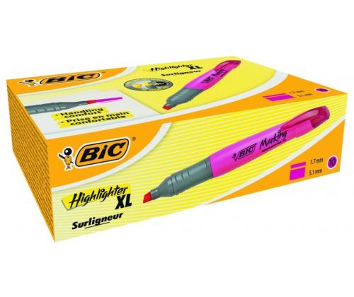 Textmarker BIC, 1.7-5.1 mm, Chisel tip, pink 1212-011 1 pcs.