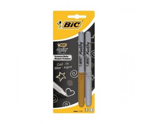 BIC Permanent MARKING set 2 pcs. gold and silver 302259
