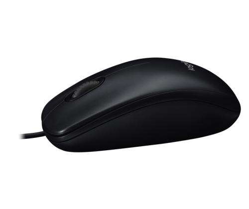 Logitech M90 Wired Mouse, USB Type-A, Optical, 1000 DPI, Black (SPEC)