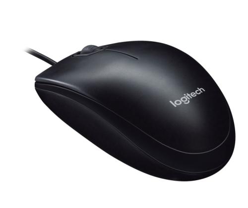 Logitech M90 Wired Mouse, USB Type-A, Optical, 1000 DPI, Grey