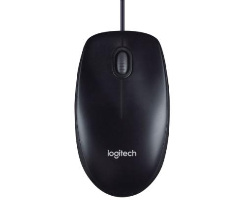 Logitech M90 Wired Mouse, USB Type-A, Optical, 1000 DPI, Black (SPEC)