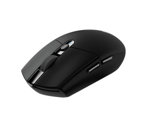 Logitech G305 Lightspeed Wireless Gaming Mouse, RF Wireless + Bluetooth, 12000 DPI, Black