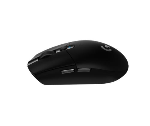 Logitech G305 Lightspeed Wireless Gaming Mouse, RF Wireless + Bluetooth, 12000 DPI, Black