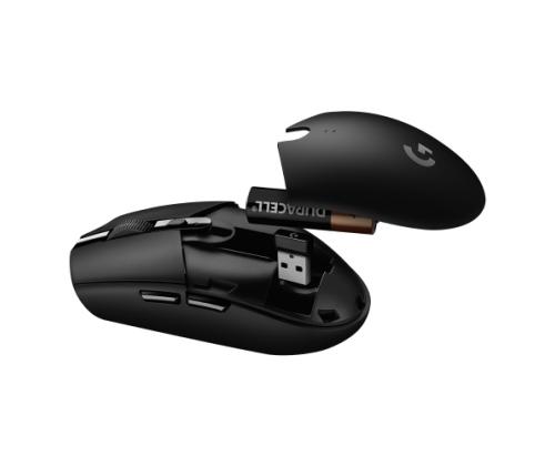 Logitech G305 Lightspeed Wireless Gaming Mouse, RF Wireless + Bluetooth, 12000 DPI, Black