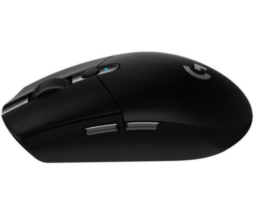 Logitech G305 Lightspeed Wireless Gaming Mouse, RF Wireless + Bluetooth, 12000 DPI, Black